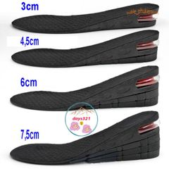 Lót Giày Tăng Chiều Cao Bí Mật Đệm Khí 3-7.5cm - Phụ Kiện Thể Thao Đa Năng Cho Nam Nữ, Tăng Sự Tự Tin Nơi Bạn