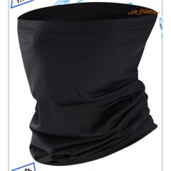 Khăn Bịt Mặt Đa Năng Chống Nắng & Bụi - Khăn Phượt Đen Trơn Tiện Lợi, Co Giãn Tốt, Dễ Sử Dụng cho Nam Nữ