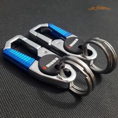 Móc Khóa Cao Cấp OMUDA 3754 - Chất Liệu Inox Bền Bỉ và Sang Trọng, Móc Xe Ô Tô và Xe Máy, Màu Cam và Xanh Kích Thước 6.5x3cm