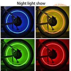 Van Bánh Xe Đạp/Mô Tô Hình Đầu Lâu Phát Sáng LED - Phụ Kiện Xe Đẹp Mắt, Tăng Cường An Toàn và Phong Cách Cho Người Yêu Thích Mạo Hiểm