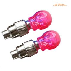 Van Bánh Xe Đạp/Mô Tô Hình Đầu Lâu Phát Sáng LED - Phụ Kiện Xe Đẹp Mắt, Tăng Cường An Toàn và Phong Cách Cho Người Yêu Thích Mạo Hiểm