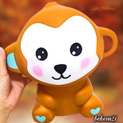 Đồ Chơi Squishy Hình Chú Khỉ Con Màu Nâu Khổng Lồ 30-40cm - Đáng Yêu và Thú Vị Cho Trẻ Em