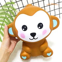 Đồ Chơi Squishy Hình Chú Khỉ Con Màu Nâu Khổng Lồ 30-40cm - Đáng Yêu và Thú Vị Cho Trẻ Em