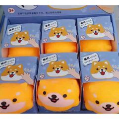 Đồ Chơi Squishy Hình Chú Chó Shiba Inu Dễ Thương - Bộ 3 Màu Giúp Giảm Căng Thẳng và Thư Giãn Cho Trẻ Em