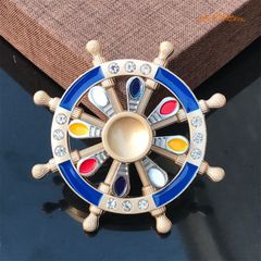 Con Quay Spinner Kim Loại 8 Cánh 2 Tầng - 6 Viên Bi Đỏ, Quay êm, Giải Tỏa Stress - Đồ Chơi Trẻ Em Chất Lượng Cao