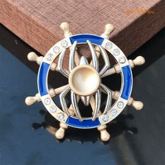 Con Quay Spinner Kim Loại 8 Cánh 2 Tầng - 6 Viên Bi Đỏ, Quay êm, Giải Tỏa Stress - Đồ Chơi Trẻ Em Chất Lượng Cao