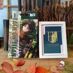 Bộ Bài Tây Anime Attack on Titan - 54 Lá Hình Khác Nhau Trong Hộp, Quà Tặng Độc Đáo Cho Fan Hâm Mộ