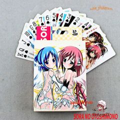 Bộ bài Tây Anime SORA NO OTOSHIMONO - Bộ bài Poker 54 lá dễ thương in hình Anime Manga độc đáo từ thiên đường, quà tặng fan anime.