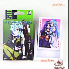 Bộ bài tây 54 lá và tú lơ khơ 52 lá Anime Sword Art Online - Đồ chơi trẻ em thiết kế độc đáo, hộp đựng cao cấp.