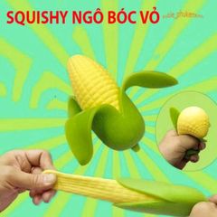 Squishy Gudetama Bắp Ngô Bóc Vỏ Màu Xanh Vàng - Đồ Chơi Xả Stress Mochi Slime Đáng Yêu, Giải Tỏa Căng Thẳng