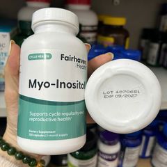 Viên uống hỗ trợ thụ thai Fairhaven Health Myo-Inositol USA 120 viên