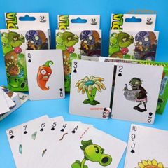 Bộ 54 Thẻ Ảnh Nhân Vật Game Plant vs Zombie Chibi Dễ Thương - Bài Poker Hình Ngẫu Nhiên cho Trẻ Em, Quà Tặng Xinh Xắn
