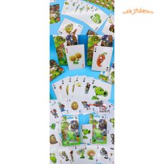 Bộ 54 Thẻ Ảnh Nhân Vật Game Plant vs Zombie Chibi Dễ Thương - Bài Poker Hình Ngẫu Nhiên cho Trẻ Em, Quà Tặng Xinh Xắn