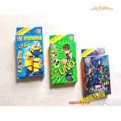 Bộ bài UNO Đại Chiến Tiêu Chuẩn 108 Lá + 2 Bản Mở Rộng - Trò Chơi Gia Đình Vui Nhộn, Giấy Cứng Chất Lượng Cao