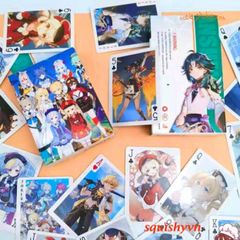 Bộ Bài Tây Genshin Impact 2024 - 54 Lá Bài Nhân Vật Furina, Neuvillette, Wriothesley, Lyney, Alhaitham, Kazuha, Raiden, Yae Zhon