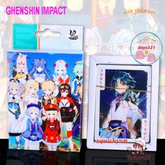 Bộ Bài Tây Genshin Impact 2024 - 54 Lá Bài Nhân Vật Furina, Neuvillette, Wriothesley, Lyney, Alhaitham, Kazuha, Raiden, Yae Zhon