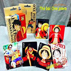 Bộ bài tây anime One Piece 54 lá - Thú vị với nhân vật Luffy và Zoro dễ thương, chất liệu giấy cao cấp, bao gồm 2 lá Joker