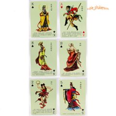 Hộp đựng Bài Hồng Lâu Mộng 1987 & Tây Du Ký 1986 - Bộ bài hoài niệm 54 lá, sưu tập Tam Quốc & Thủy Hử, ký ức tuổi thơ