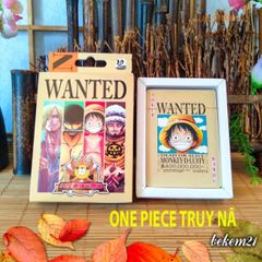 Bộ bài tây Poker One Piece Wanted Luffy 52 lá - Hộp thiết kế hình anime độc đáo, quà tặng tuyệt vời cho fan manga