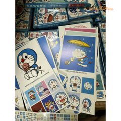 Bộ thẻ bài Doremon 786 mẫu với sticker và lomo - Hình thẻ các nhân vật Nobita, Chaien, Xuka, Xê-kô - Quà tặng anime độc đáo