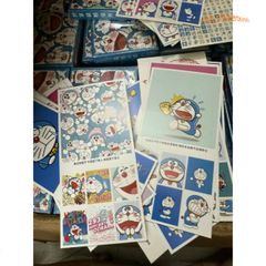 Bộ thẻ bài Doremon 786 mẫu với sticker và lomo - Hình thẻ các nhân vật Nobita, Chaien, Xuka, Xê-kô - Quà tặng anime độc đáo