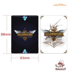 Bộ Bài Tây Liên Minh Huyền Thoại - Call of Elements, 55 Lá Chất Lượng Cao với Hình Ảnh Các Tướng và Thần Bài Shyvana, Quà Tặng Fan Game
