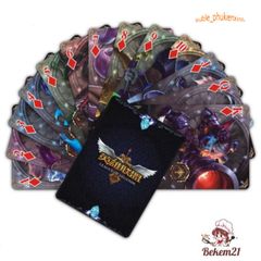 Bộ Bài Tây Liên Minh Huyền Thoại - Call of Elements, 55 Lá Chất Lượng Cao với Hình Ảnh Các Tướng và Thần Bài Shyvana, Quà Tặng Fan Game