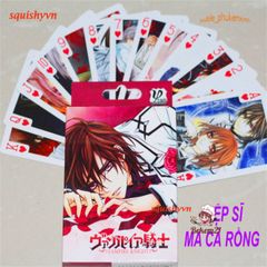 Bộ Bài Vampire Knight Poker Dễ Thương - 52 Lá Thẻ Ma Cà Rồng Cho Fan Anime, Quà Tặng Tuyệt Vời Cho Học Sinh