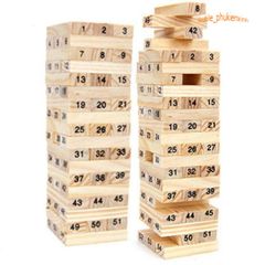 Bộ Đồ Chơi Rút Gỗ 54 Thanh và Xúc Xắc - Trò Chơi Giải Trí Phát Triển Kỹ Năng Cho Trẻ Em và Người Lớn, Chơi Nhóm 2-6 Người