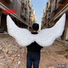 Cánh Thiên Thần Khổng Lồ 160CM x 90CM Cho Người Lớn - Hóa Trang, Biểu Diễn, Chụp Ảnh, Cosplay Chất Liệu Lông Cao Cấp 100% Giống Thật