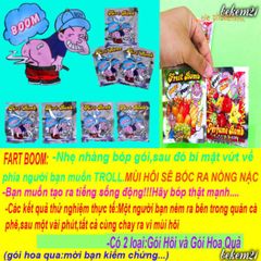 Bomb Trái Cây - Đồ Chơi Vui Nhộn Gói Thối Thơm Tạo Niềm Vui Cướp Bạn Bè - Quà Tặng Hài Hước Cho Trẻ Em