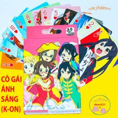 Bộ Sưu Tập Thẻ Bài Kpop K-ON Cô Gái Ánh Sáng Dễ Thương - 52 Lá Quà Tặng Cho Fan Anime, Manga, Game Nổi Tiếng