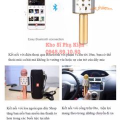 Micro Không Dây WS-858 Bluetooth 4.0 - Âm Thanh Chất Lượng Cao, Pin 1800mAh, Kết Nối Tiện Dụng Cho Loa, Smartphone, iPad