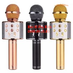 Micro Không Dây WS-858 Bluetooth 4.0 - Âm Thanh Chất Lượng Cao, Pin 1800mAh, Kết Nối Tiện Dụng Cho Loa, Smartphone, iPad