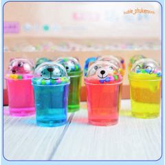 Slime Cốc Trà Sữa Hình Mèo Gấu (6 Màu) - Đồ Chơi Slam Gudetama Độc Đáo, Charm Tuyệt Đẹp Cho Trẻ Em