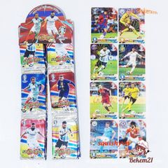 Bộ Sưu Tập 54 Thẻ Bài Ngôi Sao Bóng Đá Vàng/Bạc - Phiên Bản Tiếng Anh Của LLORIS, RONALDO, KANTE - Đồ Chơi Trẻ Em 8.8x6.3cm