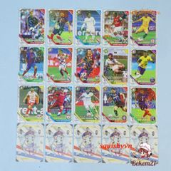 Bộ Sưu Tập 54 Thẻ Bài Ngôi Sao Bóng Đá Vàng/Bạc - Phiên Bản Tiếng Anh Của LLORIS, RONALDO, KANTE - Đồ Chơi Trẻ Em 8.8x6.3cm