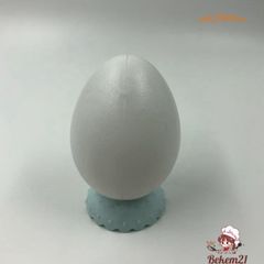 Bộ 10 Quả Trứng Gà Giả Màu Trắng Nhựa - Dụng Cụ Dạy Nghệ Thuật và Mô Hình Chuồng Ấp Cho Trẻ Em
