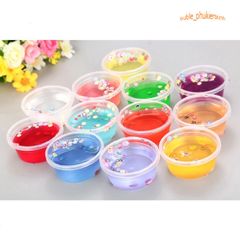 Slime Cốc Thạch Hoa Quả 12 Màu Độc Đáo - Đồ Chơi Slam Gudetama Thú Vị Cho Trẻ Em