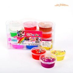 Slime Cốc Thạch Hoa Quả 12 Màu Độc Đáo - Đồ Chơi Slam Gudetama Thú Vị Cho Trẻ Em