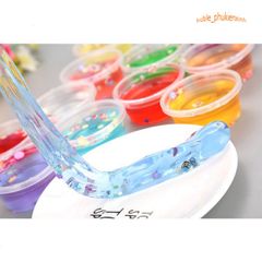 Slime Cốc Thạch Hoa Quả 12 Màu Độc Đáo - Đồ Chơi Slam Gudetama Thú Vị Cho Trẻ Em