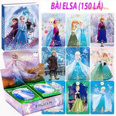 Bộ 160 Thẻ Bài Trò Chơi Công Chúa Elsa - Phim Hoạt Hình Frozen Disney, Đồ Chơi Giáo Dục Thú Vị cho Trẻ Em