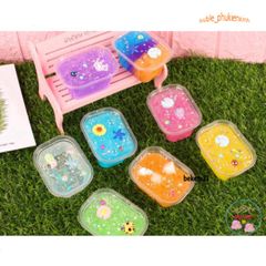 Hộp Slime Hạt Hoa Đa Sắc - Đồ Chơi Sáng Tạo Cho Trẻ Em, Thoải Mái Chơi Hình Tạo Hình Cầu Vồng 7 Màu