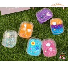 Hộp Slime Hạt Hoa Đa Sắc - Đồ Chơi Sáng Tạo Cho Trẻ Em, Thoải Mái Chơi Hình Tạo Hình Cầu Vồng 7 Màu