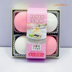 Hộp Squishy Mochi 4 Bánh Bao Trắng Hồng - Đồ Chơi Giải Tỏa Căng Thẳng Dễ Thương Cho Trẻ Em và Người Lớn
