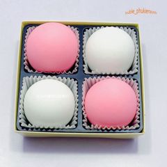 Hộp Squishy Mochi 4 Bánh Bao Trắng Hồng - Đồ Chơi Giải Tỏa Căng Thẳng Dễ Thương Cho Trẻ Em và Người Lớn