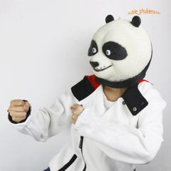 Mặt Nạ Gấu Trúc Panda Trùm Đầu - Phụ Kiện Hóa Trang Dễ Thương Cho Halloween và Video TikTok - Chất Liệu Latex Thân Thiện