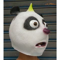 Mặt Nạ Gấu Trúc Panda Trùm Đầu - Phụ Kiện Hóa Trang Dễ Thương Cho Halloween và Video TikTok - Chất Liệu Latex Thân Thiện