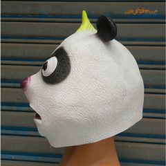 Mặt Nạ Gấu Trúc Panda Trùm Đầu - Phụ Kiện Hóa Trang Dễ Thương Cho Halloween và Video TikTok - Chất Liệu Latex Thân Thiện