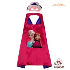 Áo Choàng Elsa Hồng Dành Cho Bé - Thời Trang Công Chúa Đáng Yêu Có Mặt Nạ Phụ Kiện - Fan Của Nữ Hoàng Băng Giá
